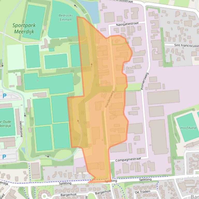 Kaart van postcodegebied 7826TC.