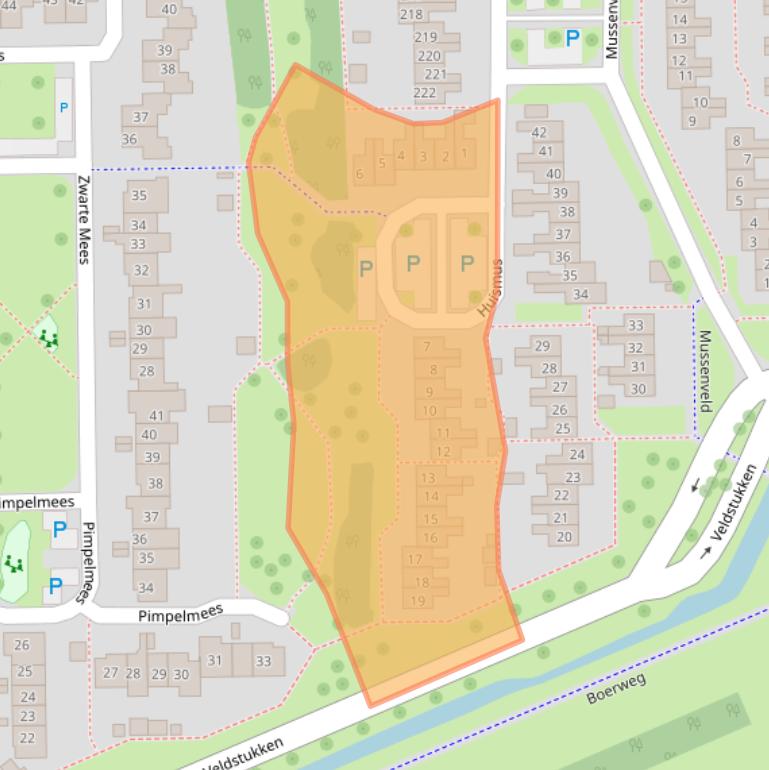 Kaart van postcodegebied 7827AR.