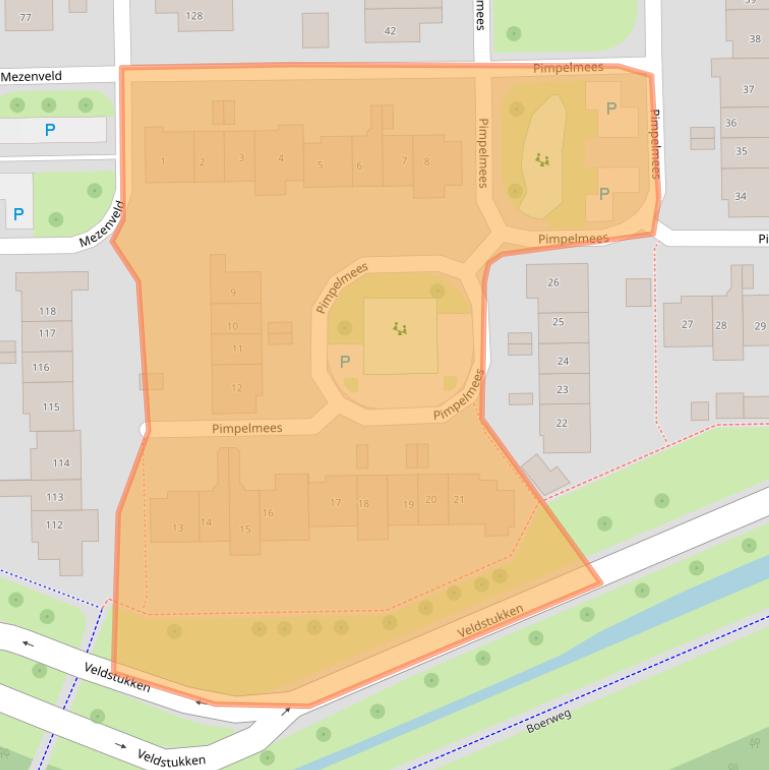 Kaart van postcodegebied 7827BD.