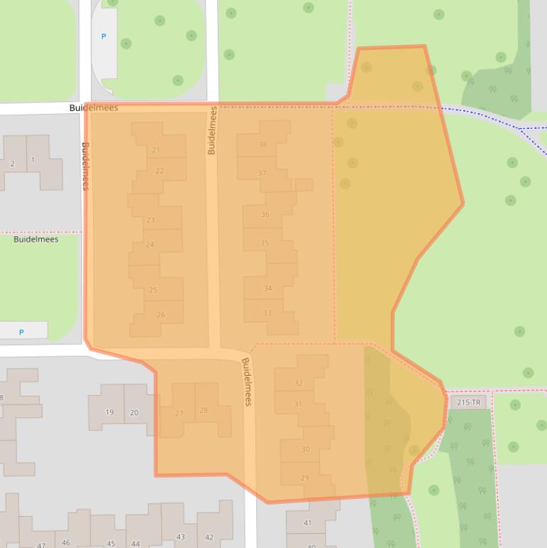 Kaart van postcodegebied 7827BK.