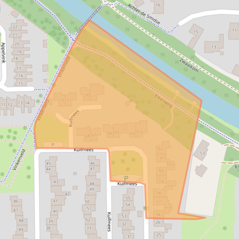 Kaart van postcodegebied 7827BL.