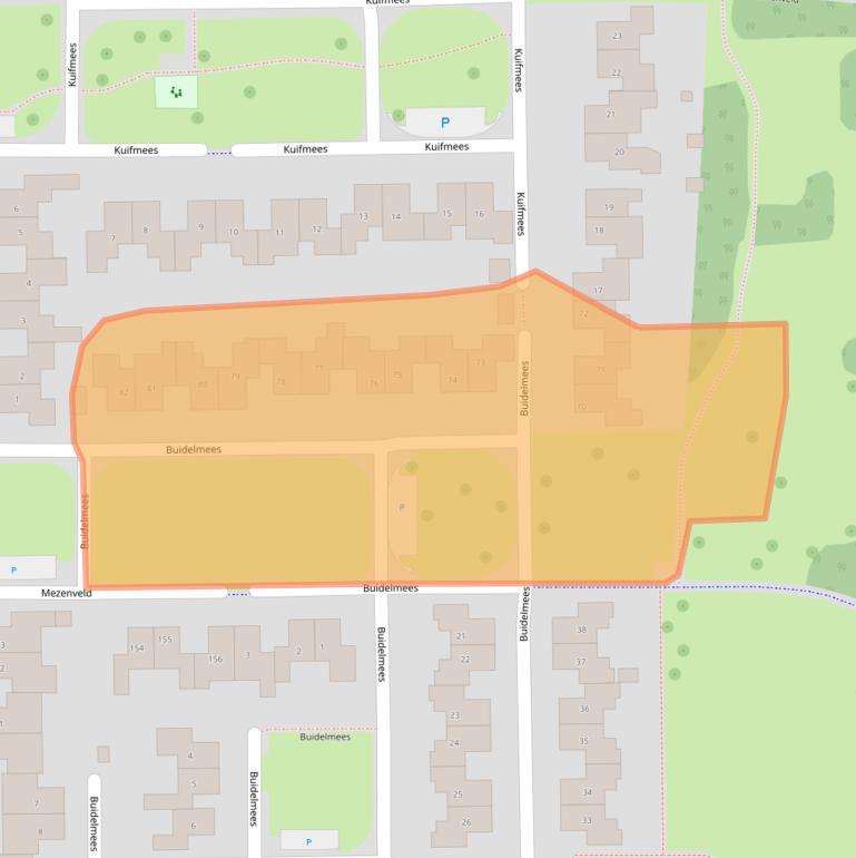 Kaart van postcodegebied 7827BM.