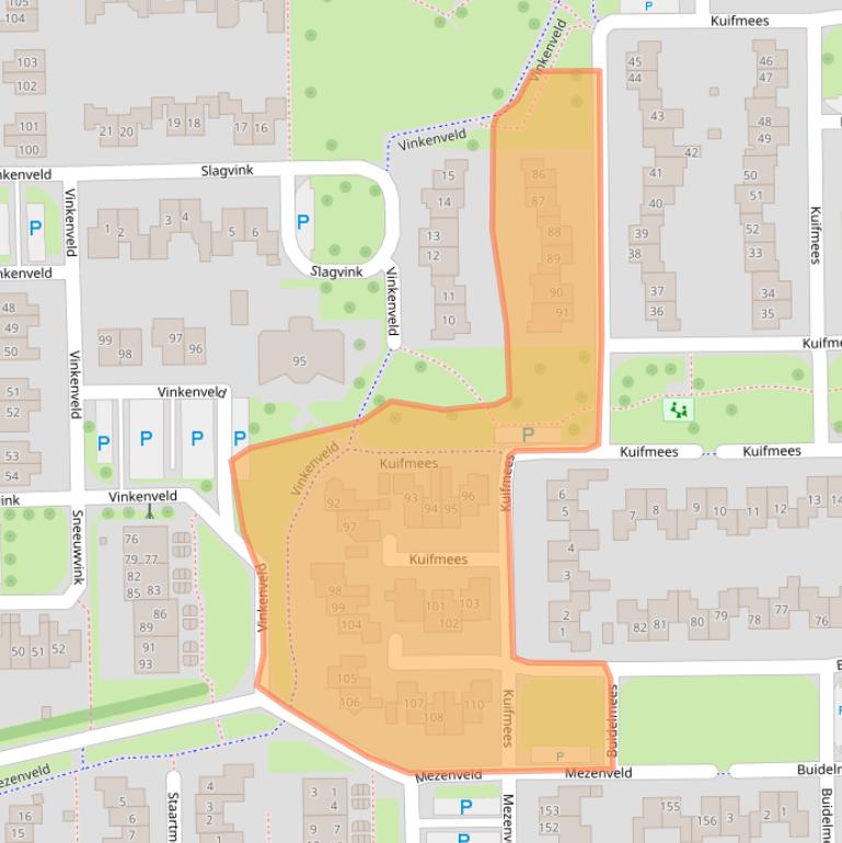 Kaart van postcodegebied 7827BR.