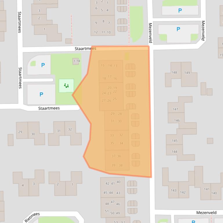 Kaart van postcodegebied 7827BT.