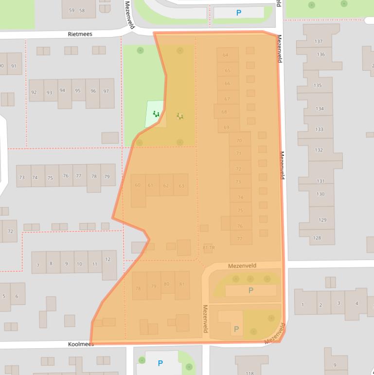 Kaart van postcodegebied 7827BW.