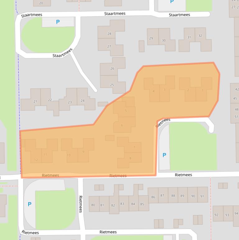 Kaart van postcodegebied 7827CA.