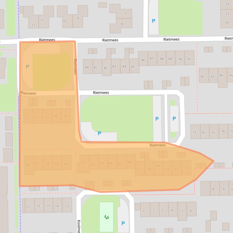 Kaart van postcodegebied 7827CC.