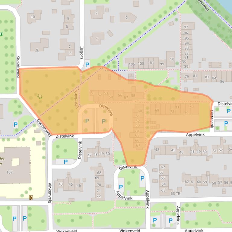 Kaart van postcodegebied 7827DC.