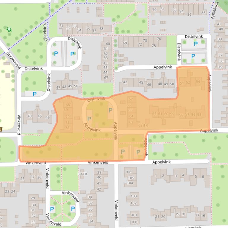 Kaart van postcodegebied 7827DJ.