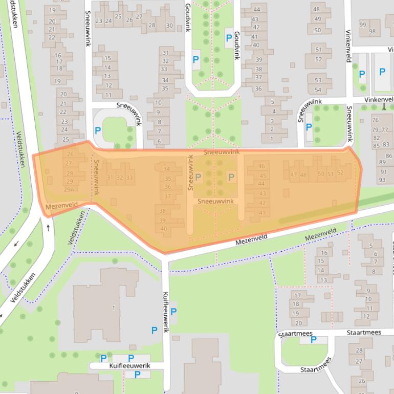 Kaart van postcodegebied 7827DN.