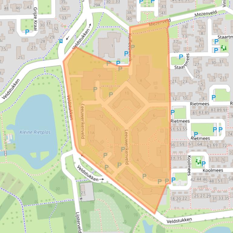 Kaart van postcodegebied 7827DZ.