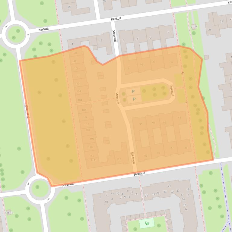 Kaart van postcodegebied 7827GE.