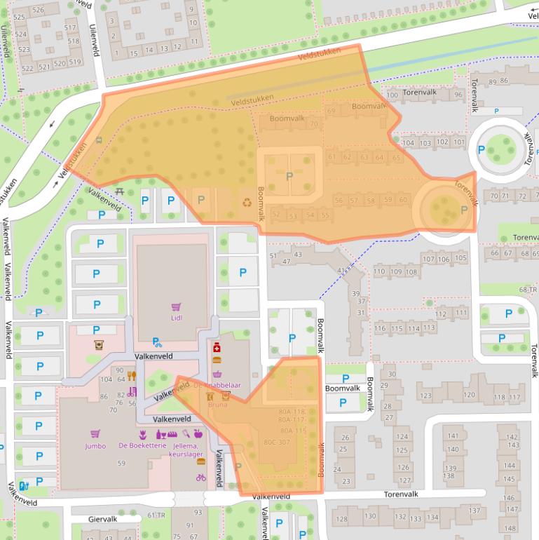 Kaart van postcodegebied 7827HW.