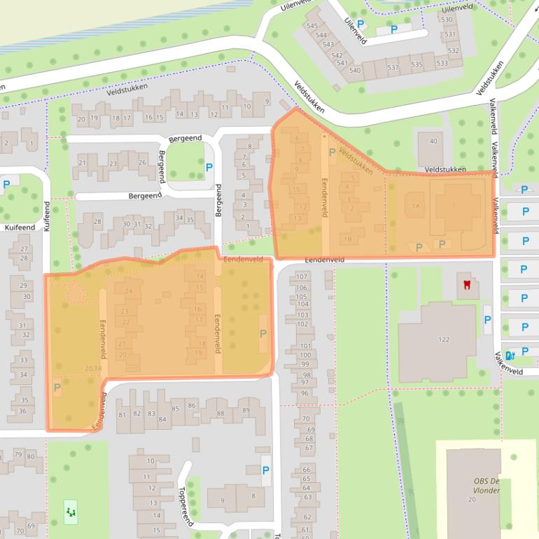 Kaart van postcodegebied 7827LA.