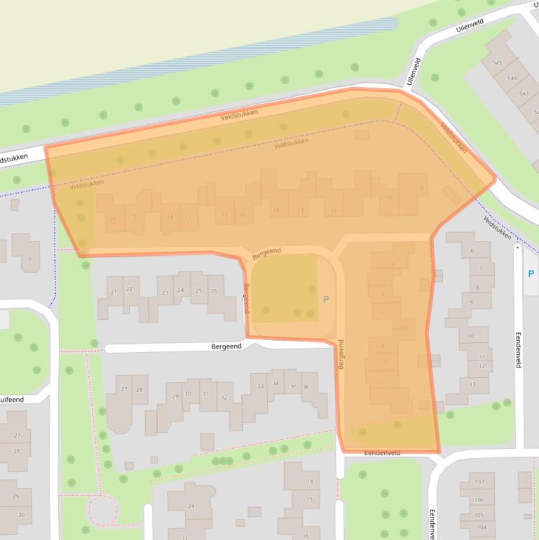 Kaart van postcodegebied 7827LB.