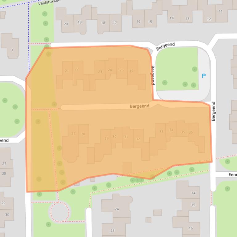 Kaart van postcodegebied 7827LC.