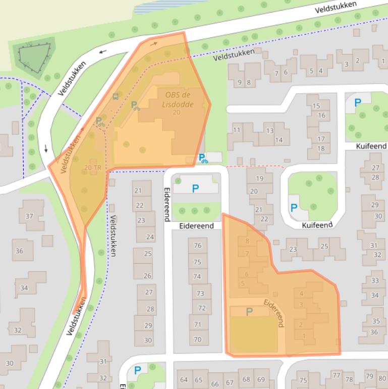 Kaart van postcodegebied 7827LD.