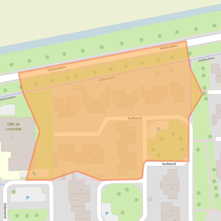 Kaart van postcodegebied 7827LT.