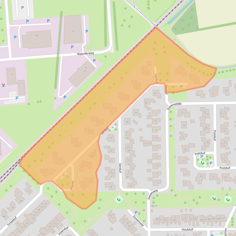Kaart van postcodegebied 7827NH.