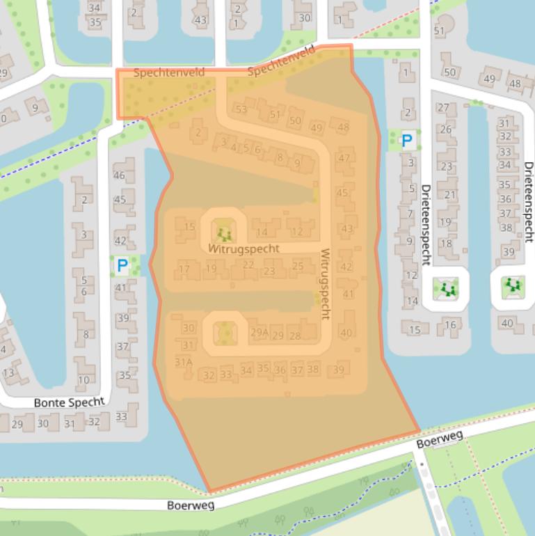 Kaart van postcodegebied 7827RC.