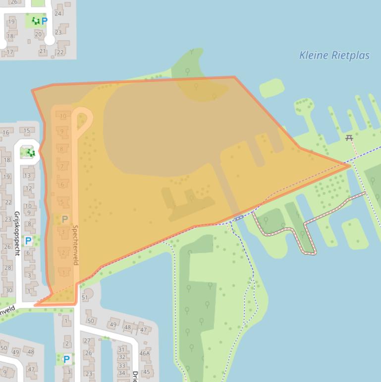 Kaart van postcodegebied 7827RH.