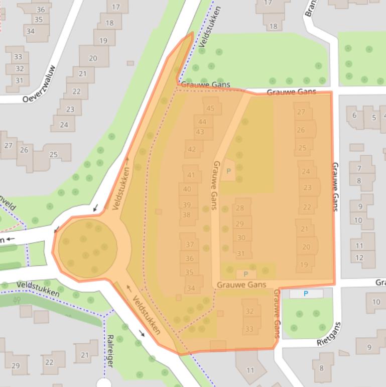 Kaart van postcodegebied 7827SW.