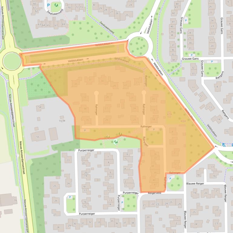 Kaart van postcodegebied 7827VC.