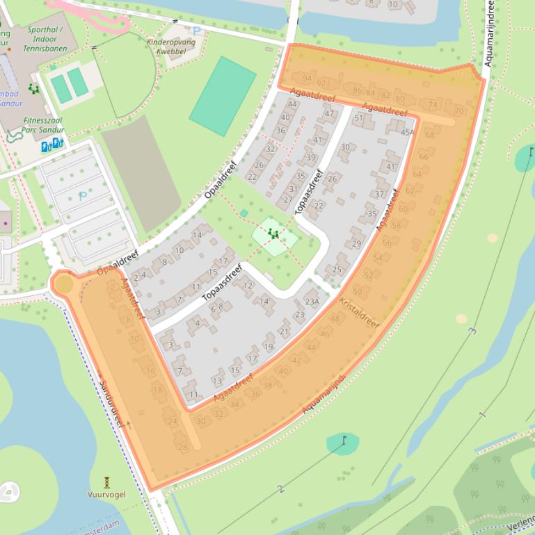 Kaart van postcodegebied 7828AE.