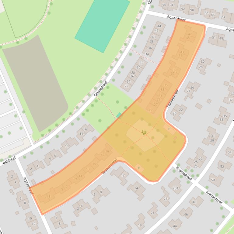 Kaart van postcodegebied 7828AG.