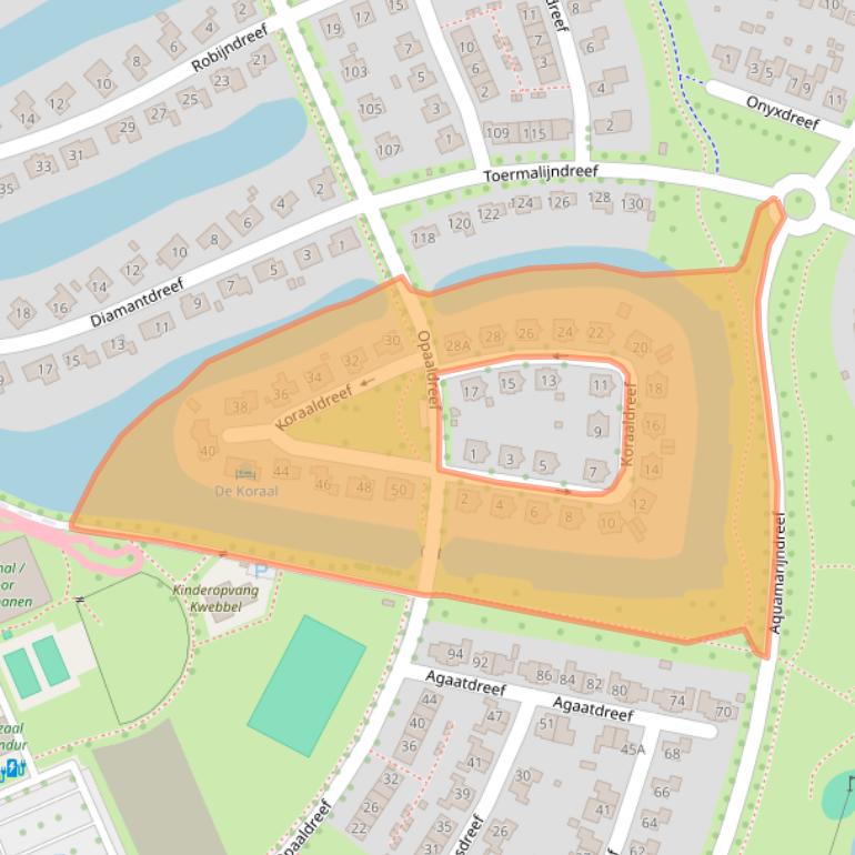 Kaart van postcodegebied 7828AM.