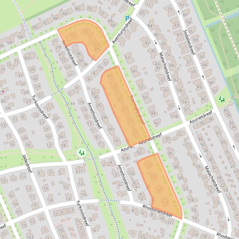 Kaart van postcodegebied 7828AP.