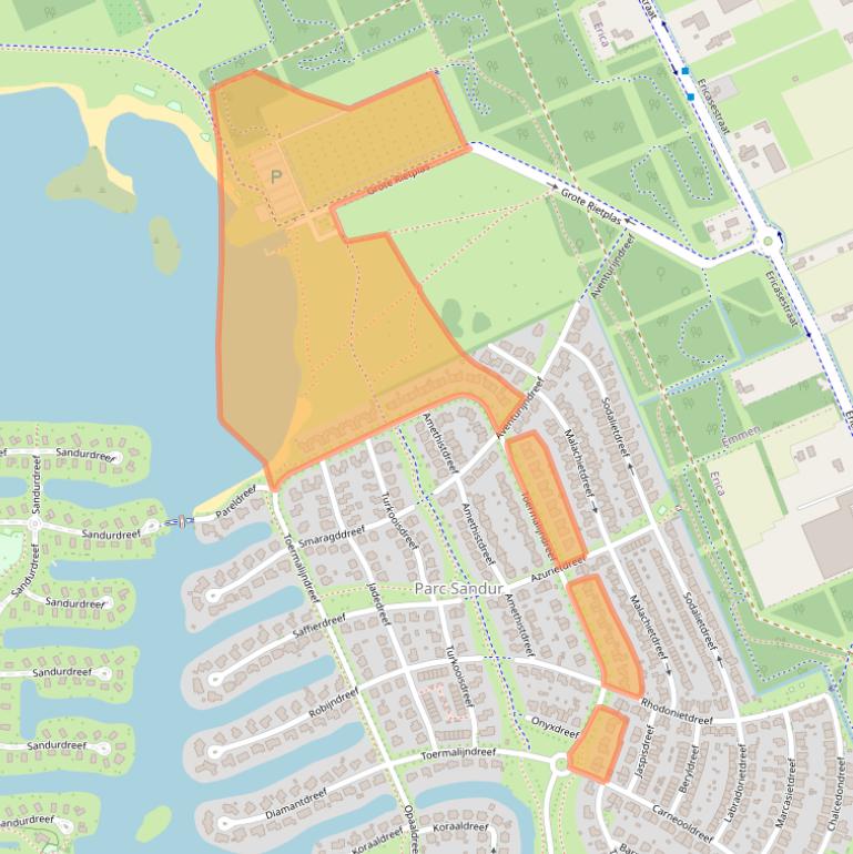 Kaart van postcodegebied 7828AS.