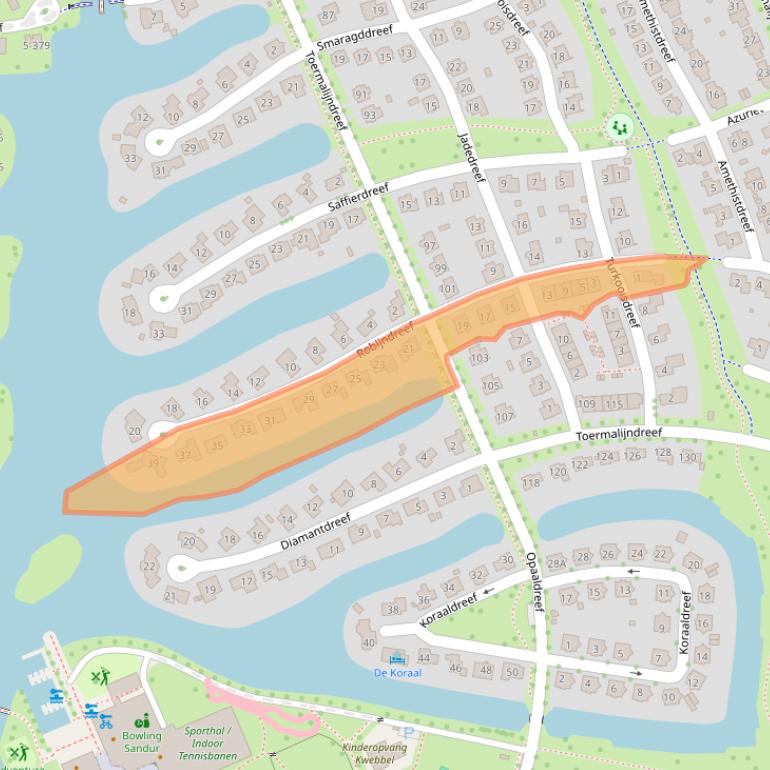Kaart van postcodegebied 7828AX.