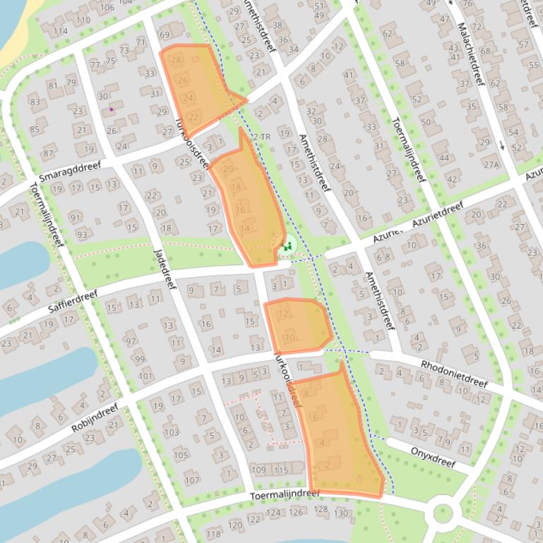 Kaart van postcodegebied 7828BK.