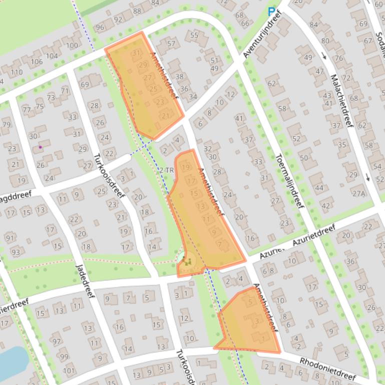 Kaart van postcodegebied 7828BL.