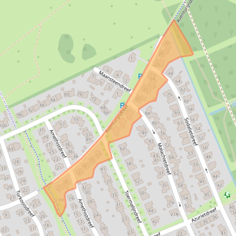 Kaart van postcodegebied 7828BT.