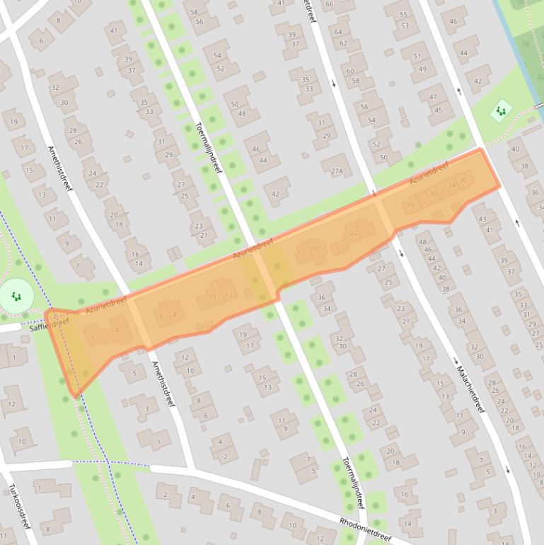 Kaart van postcodegebied 7828BW.