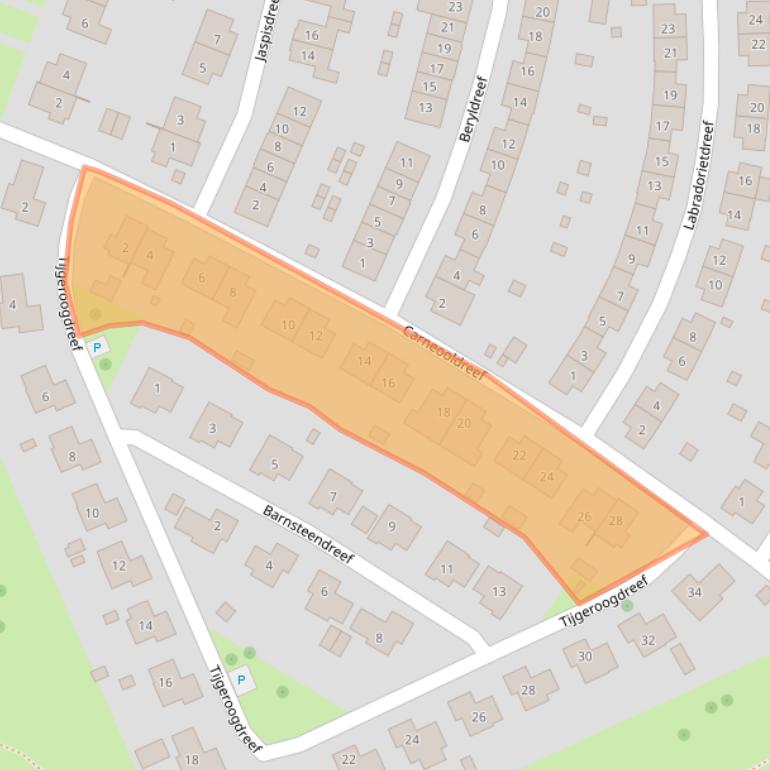 Kaart van postcodegebied 7828CB.