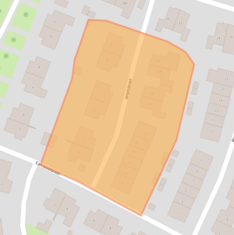 Kaart van postcodegebied 7828CG.