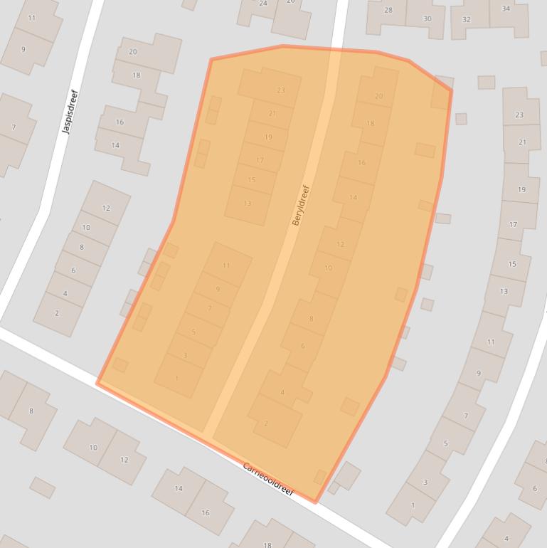 Kaart van postcodegebied 7828CH.