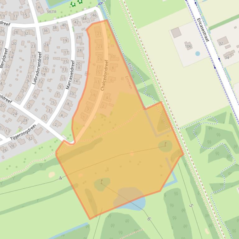 Kaart van postcodegebied 7828CL.