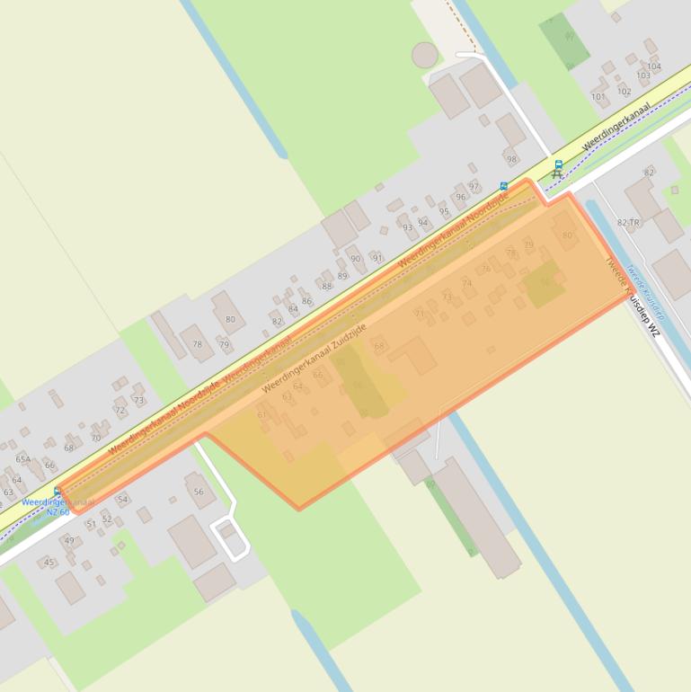 Kaart van postcodegebied 7831AD.