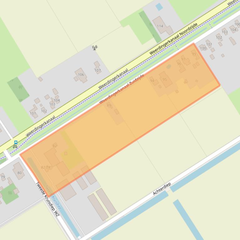 Kaart van postcodegebied 7831AE.