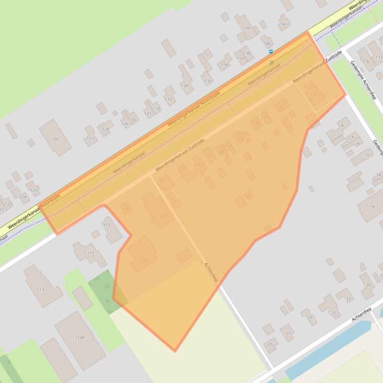 Kaart van postcodegebied 7831AH.