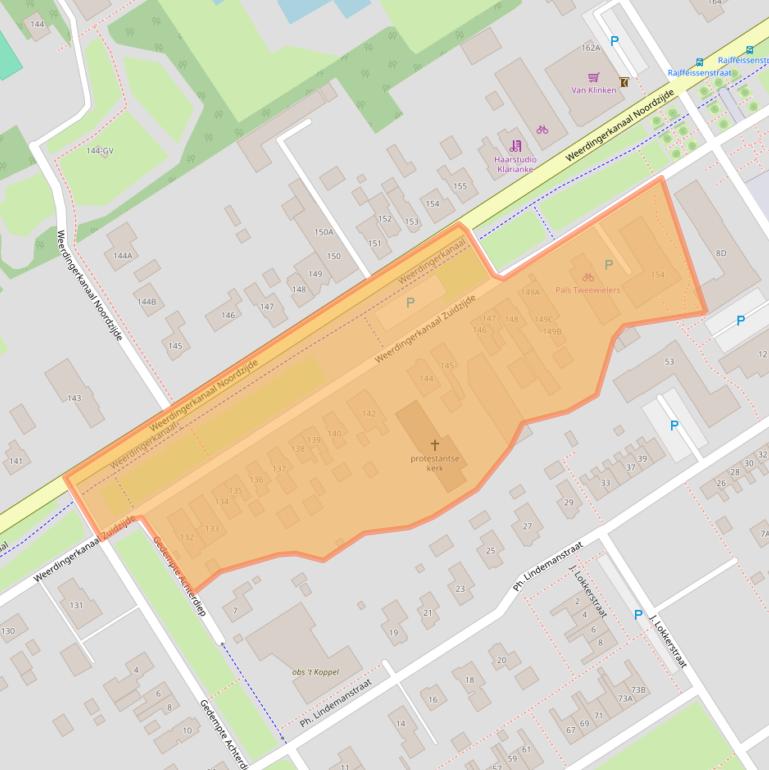 Kaart van postcodegebied 7831AJ.