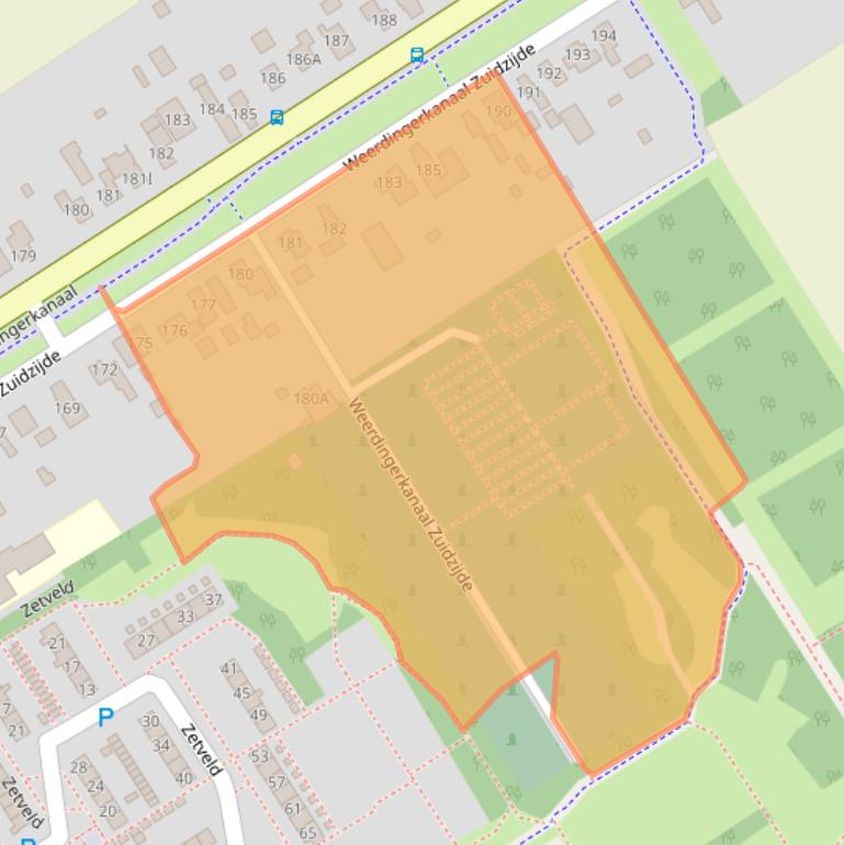 Kaart van postcodegebied 7831AL.