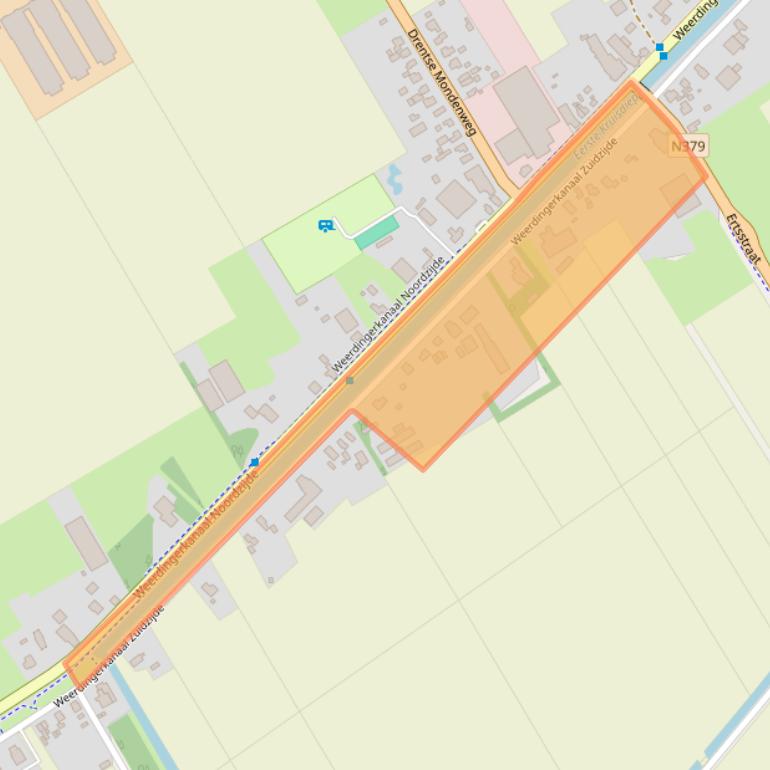 Kaart van postcodegebied 7831AP.