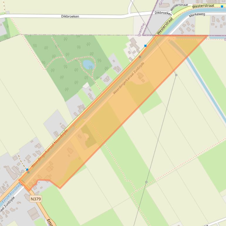 Kaart van postcodegebied 7831AR.