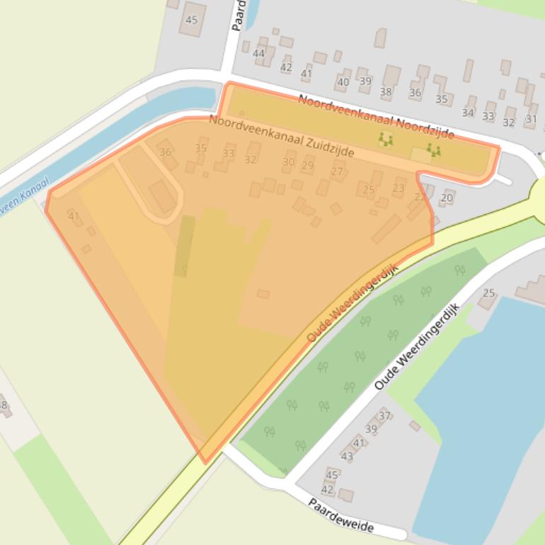 Kaart van postcodegebied 7831AT.