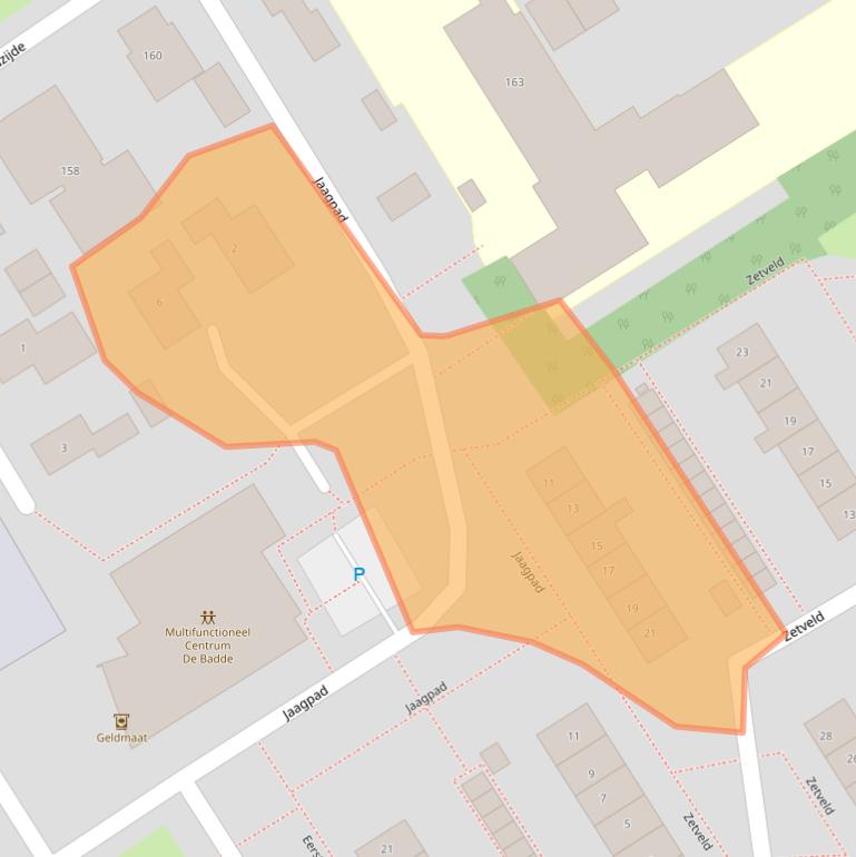 Kaart van postcodegebied 7831BD.